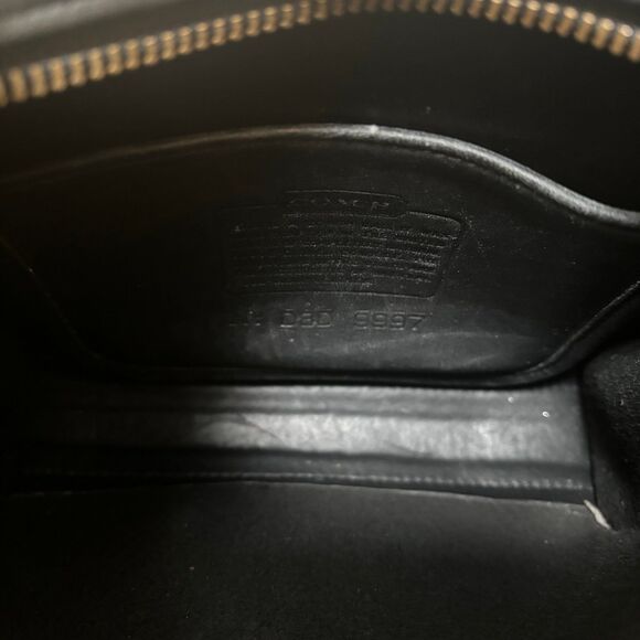 Vintage 90s Coach Black Legacy Small Zip Shoulder Bag #9997 - Picture 5 of 10